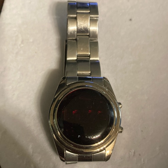 Stainless Steel How To Set Date On Fossil Watch Fossil 2002 Rare